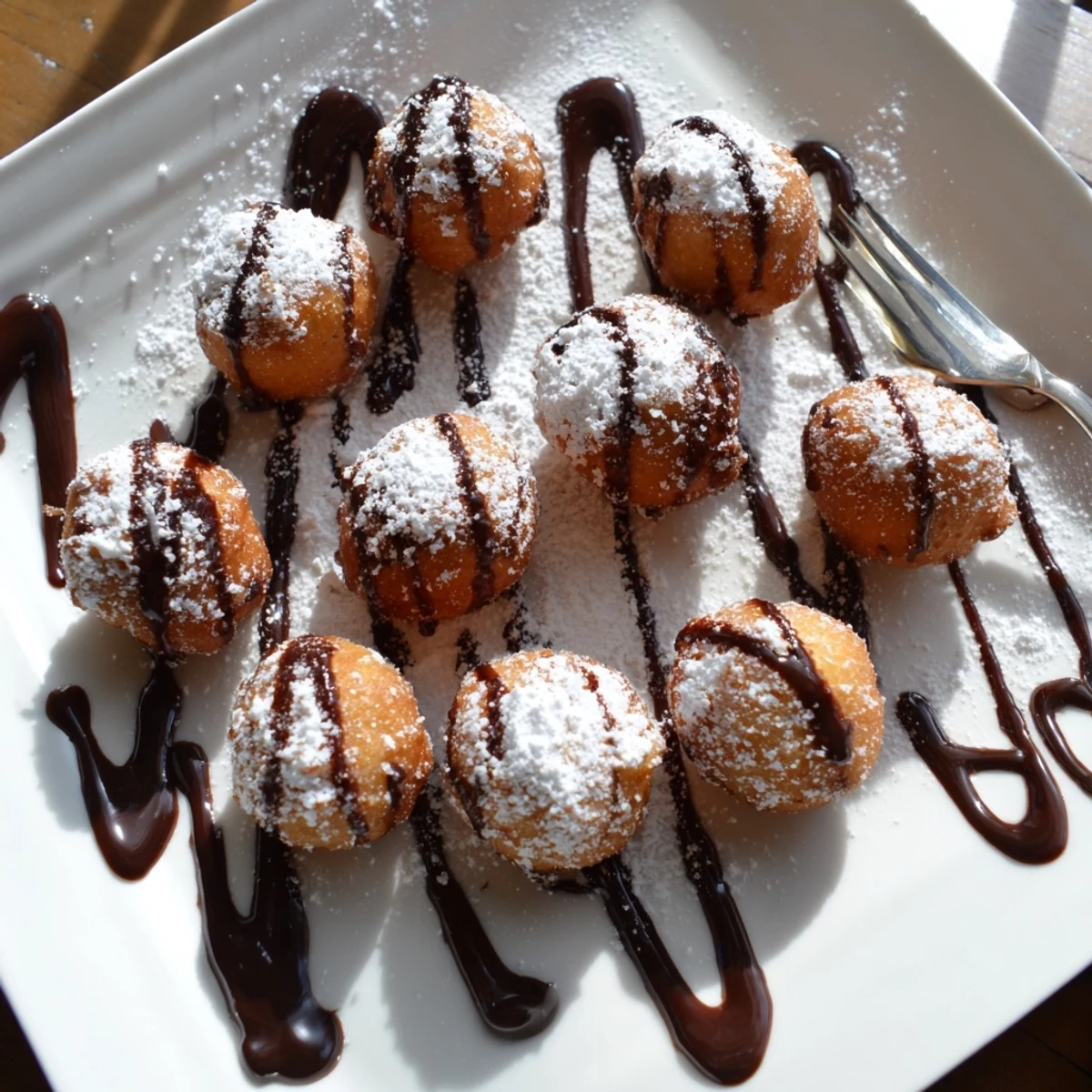 Golden brown deep fried marshmallows with crispy batter and melted fluffy center