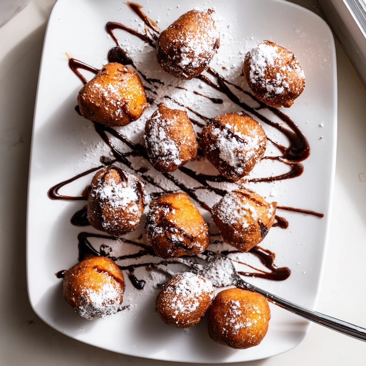 Crispy deep fried marshmallows served warm with gooey sweet marshmallow inside