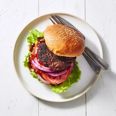 Coffee Rub Smoky BBQ Burgers